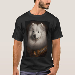 Camiseta Retrato Vintage de Perro Samoyedo 40