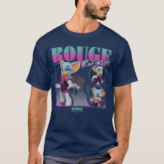 Camiseta retrato vintage de Sonic el Erizo Rougehe Murciéla