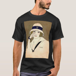 Camiseta retrato vintage de un destello