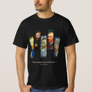 Camiseta retrato y cita de Vincent Van Gogh 
