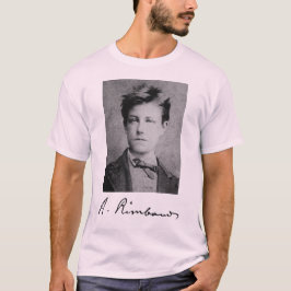 Camiseta Retrato y firma de Arthur Rimbaud