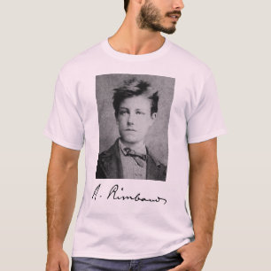 Camiseta Retrato y firma de Arthur Rimbaud
