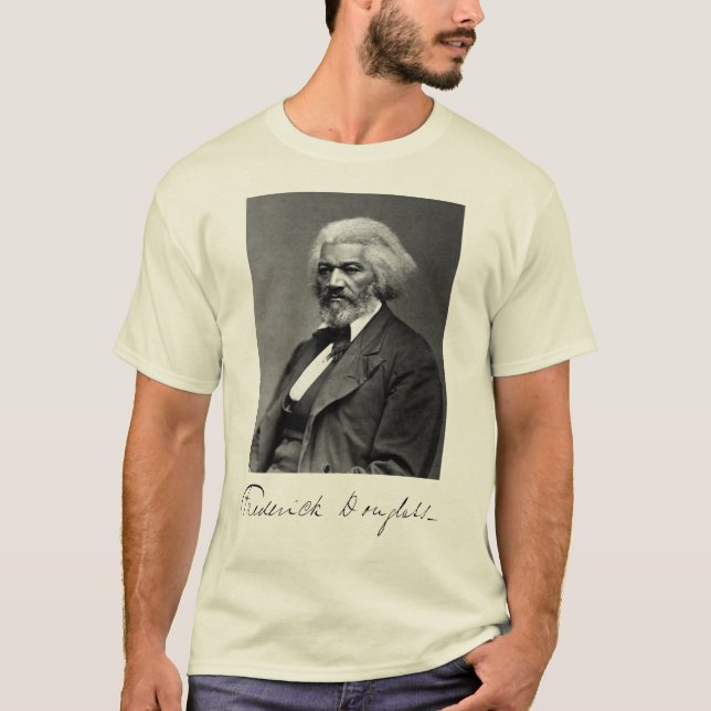Camiseta Retrato y firma de Frederick Douglass (Anverso)