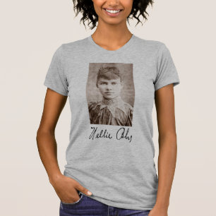 Camiseta Retrato y firma de Nellie Bly
