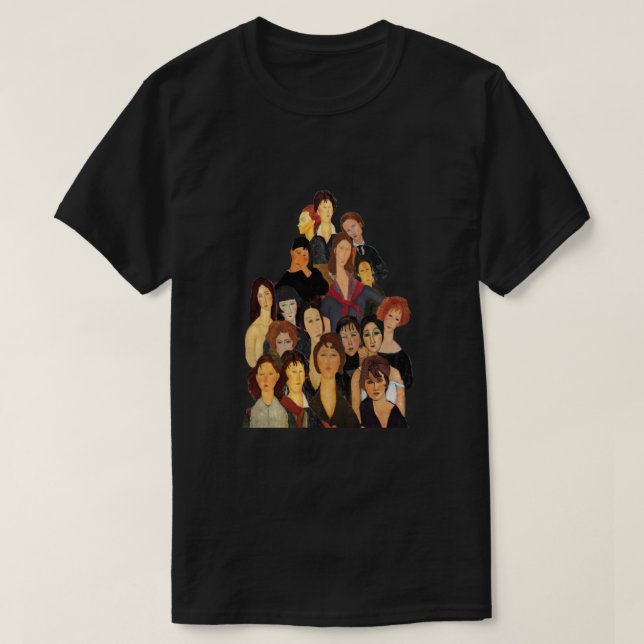 Camiseta Retratos de familia Modigliani Classic (Diseño del anverso)