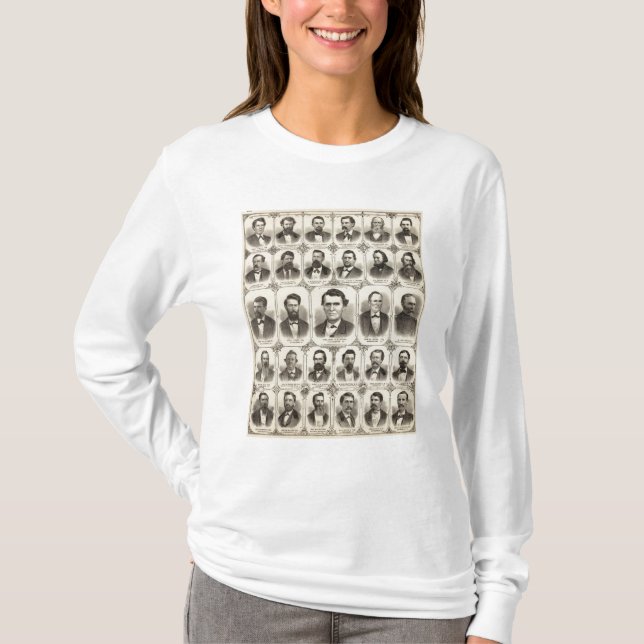 Camiseta Retratos de Juan C Pasillo y profesor JW Bradshaw (Anverso)