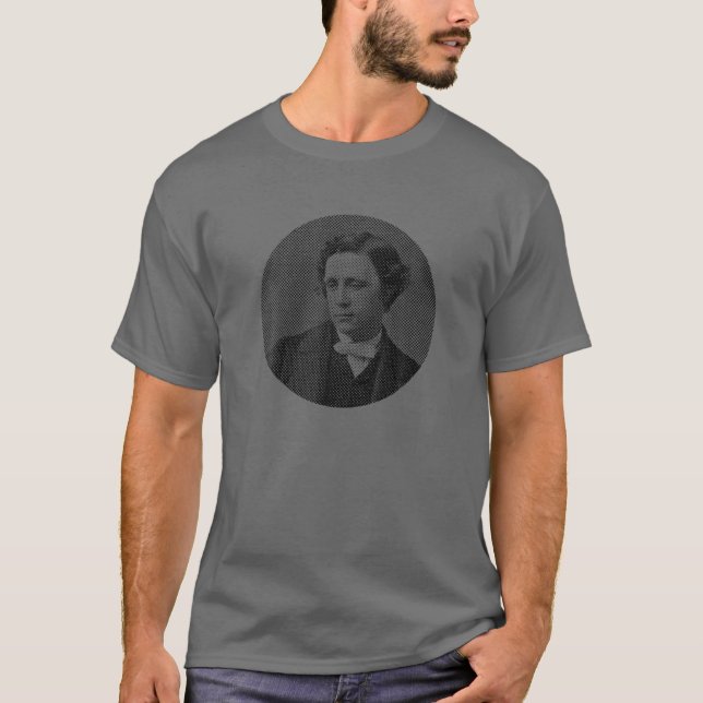Camiseta Retratos de semitono - Lewis Carroll (Anverso)