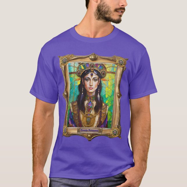 Camiseta Retratos reales del Mardi Gras - La Princesa Creol (Anverso)