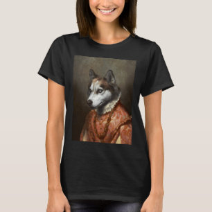 Camiseta Retratos reales siberianos del Husky Renaissance