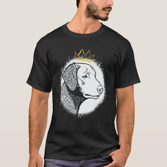Camiseta Retriever de pelo rizado con corona (Anverso)
