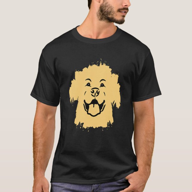 Camiseta Retriever Labrador   Owner Happy Face Dog Lab (Anverso)