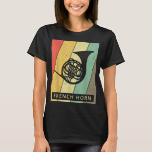 Camiseta Retro146 de la música francesa del cuerno de época