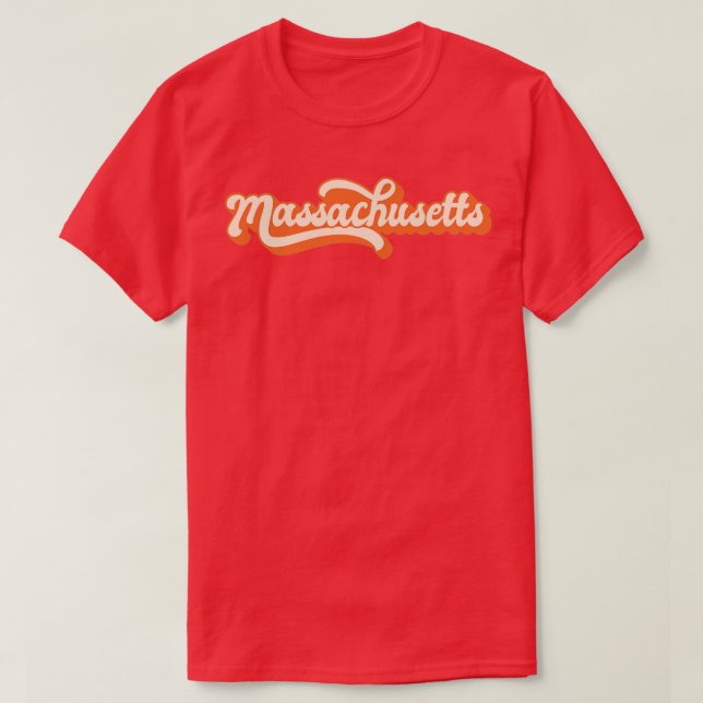 Camiseta Retro1 de Massachusetts (Diseño del anverso)