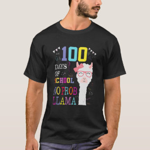 Camiseta Retro 100 días de escuela No hay problema feliz 10