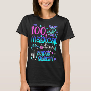 Camiseta Retro 100 Días Mágicos De La Sirena De Jardín De N