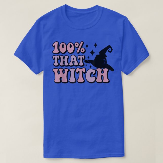 Camiseta Retro 100 Por Ciento Que La Bruja Graciosa 100 Hal (Diseño del anverso)
