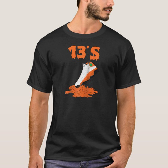 Camiseta Retro 13 Zapatos de Starfish Ripando Raglan (Anverso)