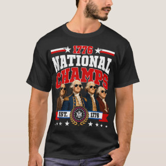 Camiseta Retro 1776 Campeones Nacionales Presidentes EE. UU