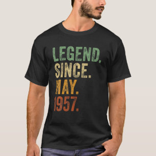 Camiseta Retro 1957 Cumpleaños Puede Nacer Leyenda Desde 19