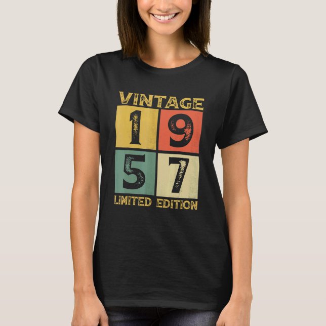 Camiseta Retro 1957 de 65 años (Anverso)