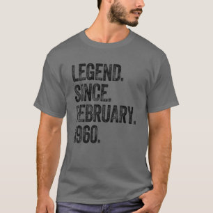 Camiseta Retro 1960 Cumpleaños Leyenda Nacida Desde 1966