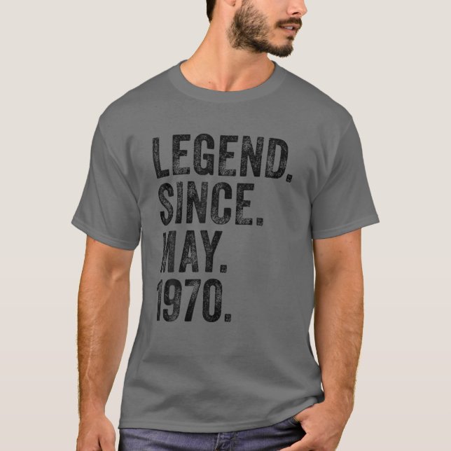Camiseta Retro 1970 Cumpleaños Puede Nacer Leyenda Desde 19 (Anverso)