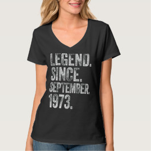 Camiseta Retro 1973 Cumpleaños Leyenda Nacida Desde 1