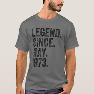 Camiseta Retro 1973 Cumpleaños Puede Nacer Leyenda Desde 19
