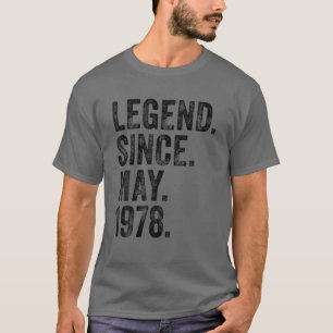 Camiseta Retro 1978 Cumpleaños Puede Nacer Leyenda Desde 19