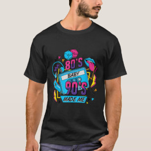 Camiseta Retro 1980s 80s Baby 1990s 90s Made Me Vaporwave