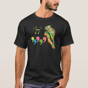 Camiseta Retro 1980u2019s Pop Chameleon Pun