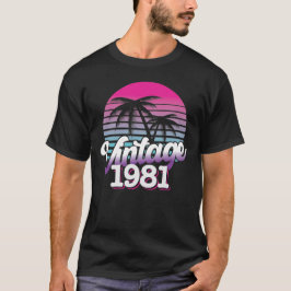 Camiseta Retro 1981 Edición limitada | Idea de regalo de cu