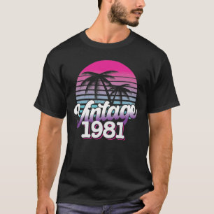 Camiseta Retro 1981 Edición limitada Idea de regalo de cu