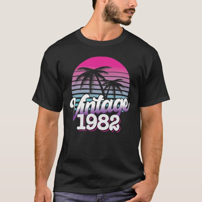 Camiseta Retro 1982 Edición limitada | Idea de regalo de cu (Anverso)