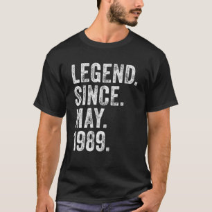 Camiseta Retro 1989 Cumpleaños Puede Nacer Leyenda Desde 19