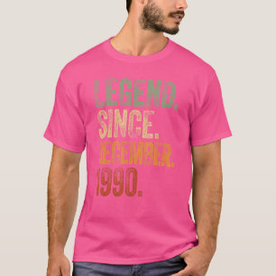 Camiseta Retro 1990 Cumpleaños Diciembre Leyenda Nacida des