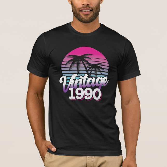 Camiseta Retro 1990 Edición limitada | Idea de regalo de cu (Anverso)
