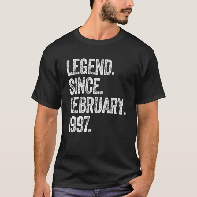 Camiseta Retro 1997 Cumpleaños Leyenda Nacida Desde 1999 (Anverso)