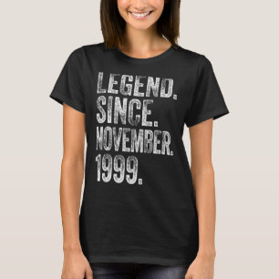 Camiseta Retro 1999 Cumpleaños Leyenda Nacida desde 1999