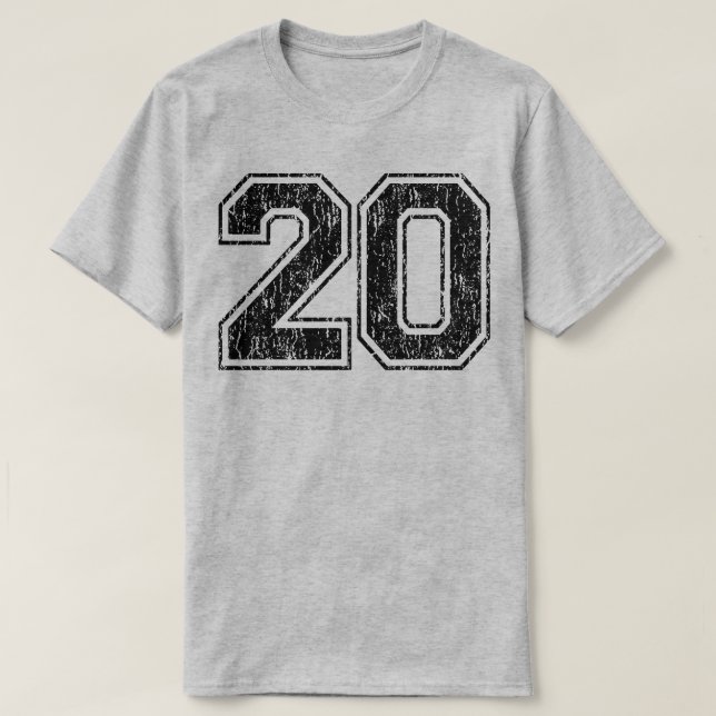Camiseta Retro 20 (Diseño del anverso)