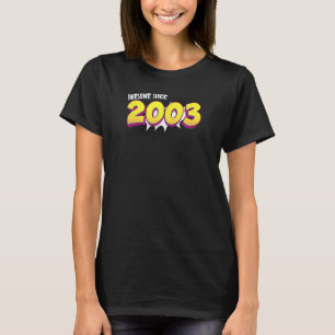 Camiseta Retro 20 cumpleaños en Pop Art Comic Book Style Aw