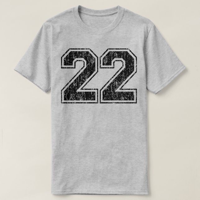 Camiseta Retro 22 (Diseño del anverso)