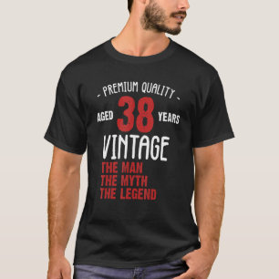 Camiseta Retro 38º Aniversario del Cumpleaños El hombre el 