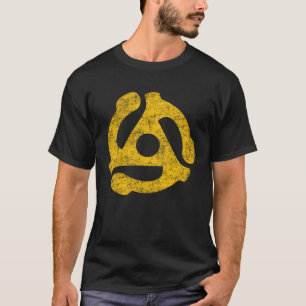 Camiseta Retro 45 RPM Adaptador de Vinilo de Vintage Recogi