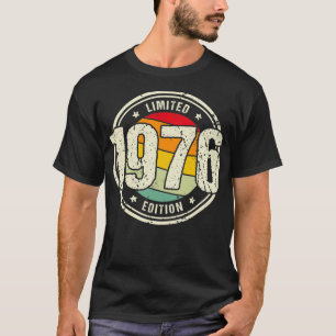 Camiseta Retro 46 años Vintage 1976 Edición limitada 46t