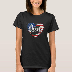 Camiseta Retro 4 De Julio Hockey Patriótico Papá Usa Fl