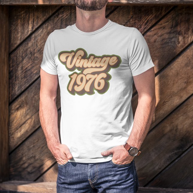 Camiseta Retro 50 Cumpleaños Vintage 1976 (Retro 50th Birthday Vintage 1976 T-shirt)