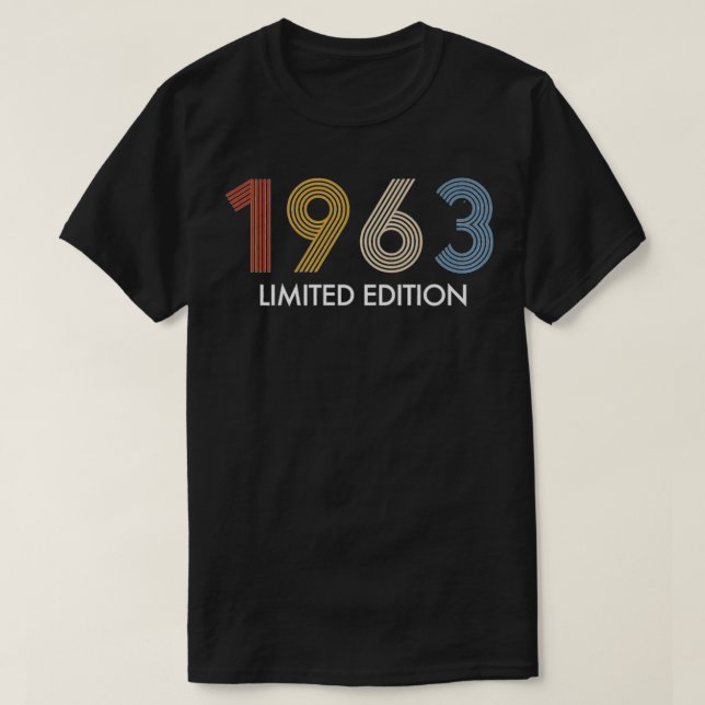 Camiseta Retro 59 años Viñeta 1963 Edición limitada 59ª B (Diseño del anverso)