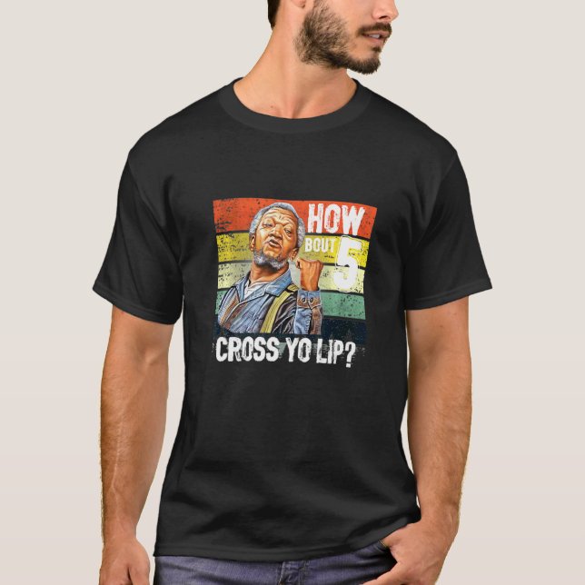 Camiseta Retro 5 Cross Sanford Y Son Graciosos Para Hombres (Anverso)