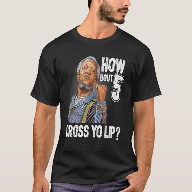 Camiseta Retro 5 Cross Sanford Y Son Graciosos Para Hombres (Anverso)